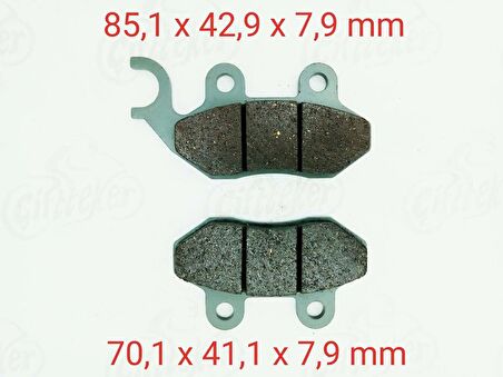 ÖN FREN DİSK BALATASI FA264 SYM FİDDLE 125-ORBİT II 50-JET 4