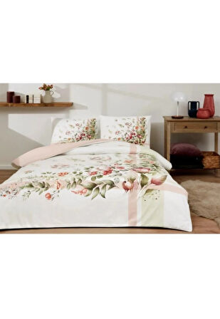 Özdilek Ranunculus Nev Tek Kişilik Nevresim Takımı - Pudra