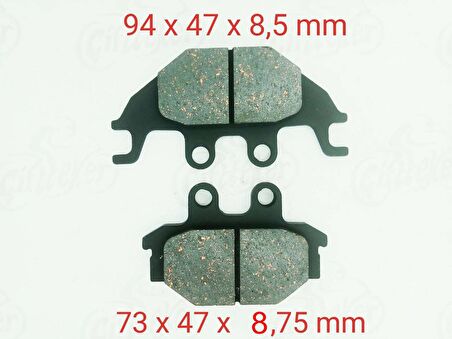 ÖN-ARKA FREN DİSK BALATASI FA377 KYMCO MXU 250-300-300 R-500