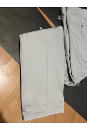 SÜVARİ SLİM KALIP ARMÜR DESENLİ CAESAR TAŞ RENGİ İNCE KETEN PANTOLON