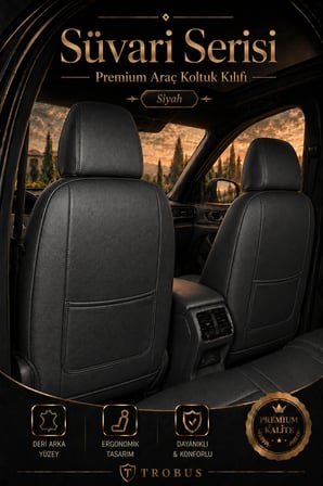 Kia Picanto 2004 Sonrası Uyumlu Süvari Serisi Siyah Beyaz Premium Tay Tüyü Koltuk Kılıfı