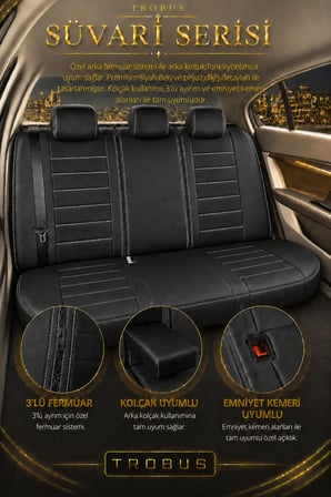 Nissan Juke 2010 Sonrası Uyumlu Süvari Serisi Siyah Beyaz Premium Tay Tüyü Koltuk Kılıfı