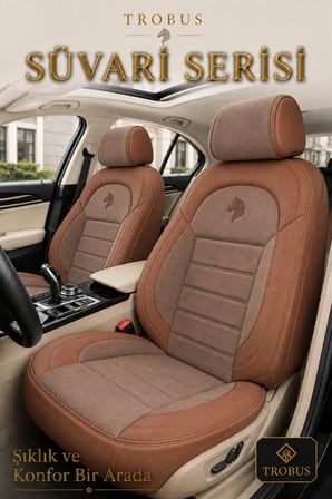 Nissan Juke 2010 Sonrası Uyumlu Süvari Serisi Taba Premium Tay Tüyü Koltuk Kılıfı