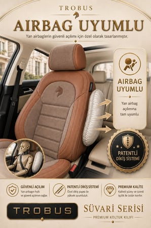 Nissan Juke 2010 Sonrası Uyumlu Süvari Serisi Taba Premium Tay Tüyü Koltuk Kılıfı