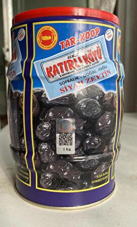 KATIRLI ZEYTİN KATIRLI KÖYÜ SOFRALIK DOĞAL SİYAH ZEYTİN 1 KG