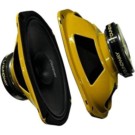 Soundway SW-3655 800 Watt 6x9 İnç Mıdrange Kayık Oto Hoparlör (kapaklı)