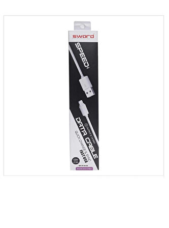 SWORD KABLO SW-AECO EKO İOS Lightning 2 METRE BEYAZ