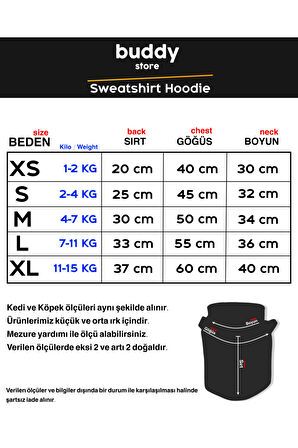 Kedi & Köpek Kıyafeti Hoodie - No Fear No Limits No Excuses Baskılı Turuncu Sweatshirt