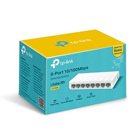 Tp-Link 8Port LS1008 10/100Mbps Desktop Switch