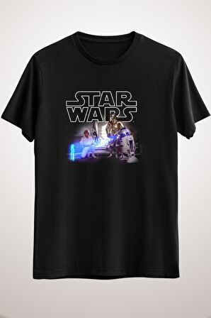 Erkek Siyah Star Wars Hologram