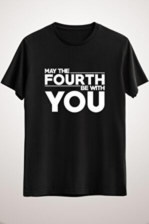 Erkek Siyah May The Fourth Block Text