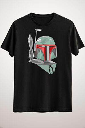 Erkek Siyah Boba Fett Geometric