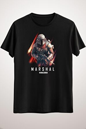 Erkek Siyah Star Wars Mandalorian The Marshal In Action