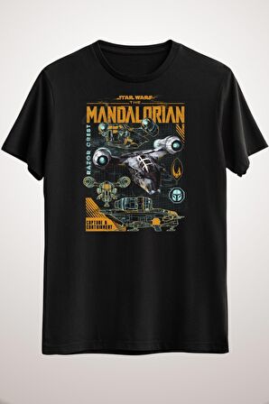 Erkek Siyah Star Wars Mandalorian Razor Crest Capture And Containment