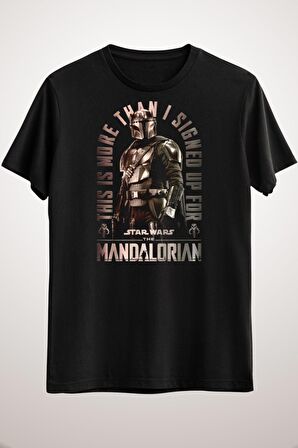 Erkek Siyah Star Wars Mandalorian Shining Mando