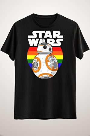 Erkek Siyah Star Wars Rainbow Circle Bb-8