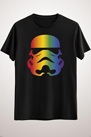 Erkek Siyah Star Wars Rainbow Stormtrooper