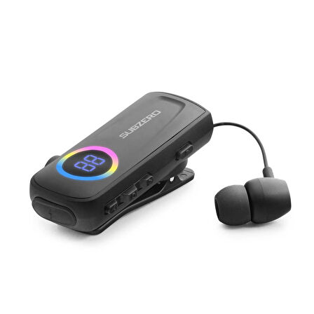 Motor Sürücüleri İçin Rüzgar Kesici Makaralı Bluetooth Kulaklık Titreşimli Yaka Mandallı 30 Saat