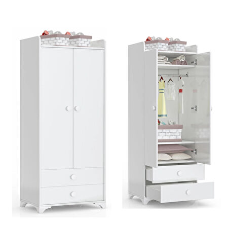 PATİKO SW 703A BÜYÜYEBİLEN BEŞİKLİ BEBEK ODASI TAKIMI