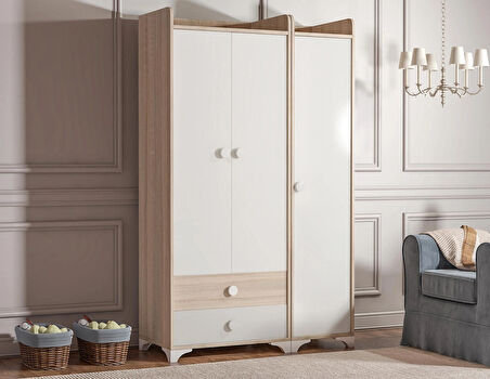 PATİKO SW 704A BÜYÜYEBİLEN BEŞİKLİ BEBEK ODASI TAKIMI