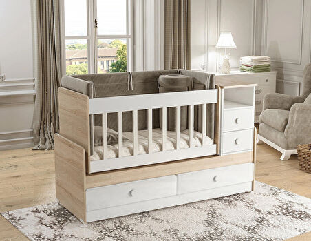 PATİKO SW 704A BÜYÜYEBİLEN BEŞİKLİ BEBEK ODASI TAKIMI