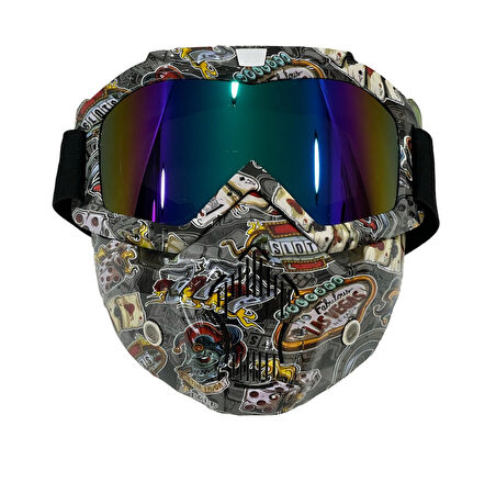 SW 710 Desenli Jet Maske