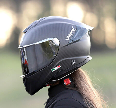 SWAY SW 861 CARBON Matt Black Full Face