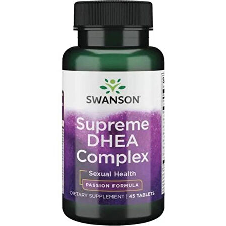 Swanson DHEA (Isırgan Otu+Saw Palmetto Berry+Nettles+Damiana+Avena sativa 45 Tablets (Cınsel destek)