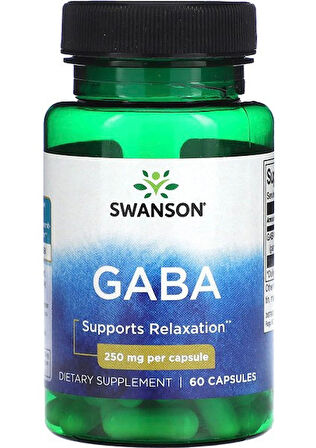 Swanson Gaba 250 mg 60 Kapsül