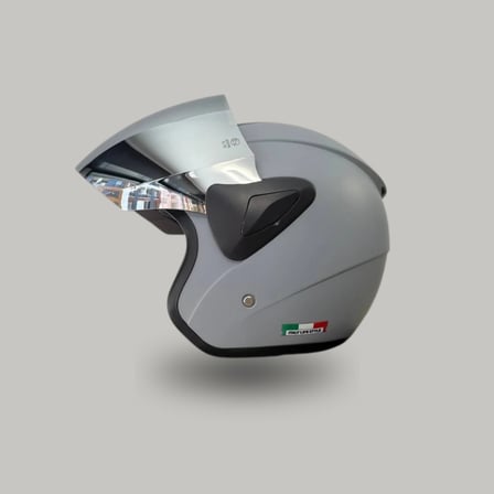 SWAY SW-733 Mat Gri Yarım Motosiklet Kaskı