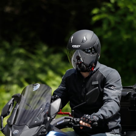 SWAY 733 Kask Mat Siyah