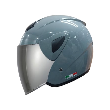 SWAY SW-733 Parlak Gri Yarım Motosiklet Kaskı