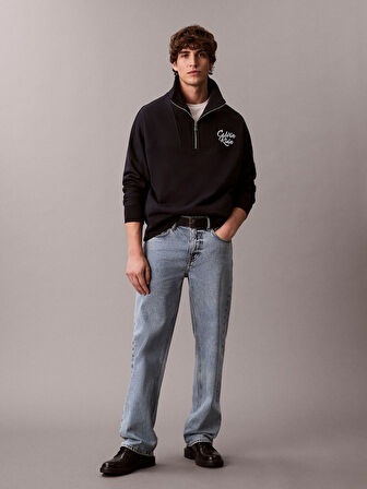 Calvin Klein Jeans Erkek Yarım Fermuar Sweatshirt