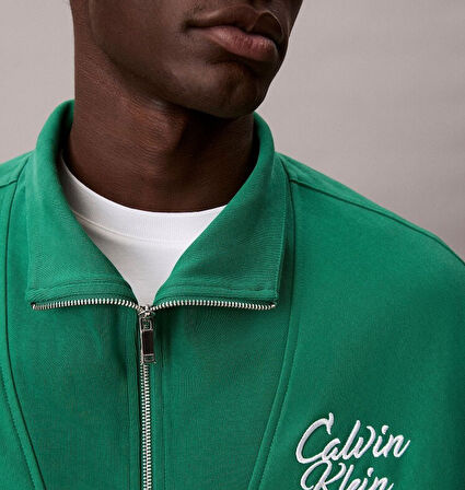Calvin Klein Jeans Erkek Yarım Fermuar Sweatshirt