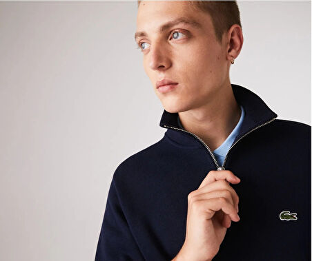 Lacoste Regular Yarım Fermuar Sweatshirt