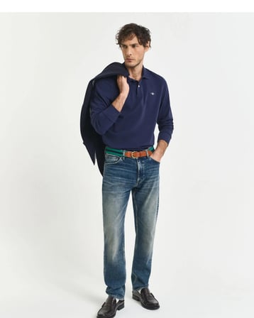 Gant Polo Yaka Regular Uzun Kollu Sweatshirt