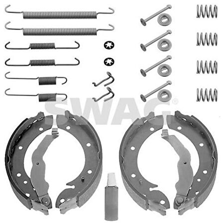 Swag 20930594 Arka Fren Balatası Pabuç BMW E36 M40 M43 Yaylı Set 34211160504