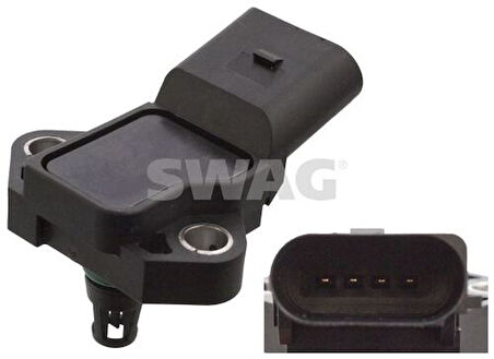 Swag 30105744 Turbo Basınç Map Sensörü A4 A5 A6 A8 Q5 T6 T7 2.0 TFSI TSI CAEA CDNB CESA CPMA CPMB 038906051E
