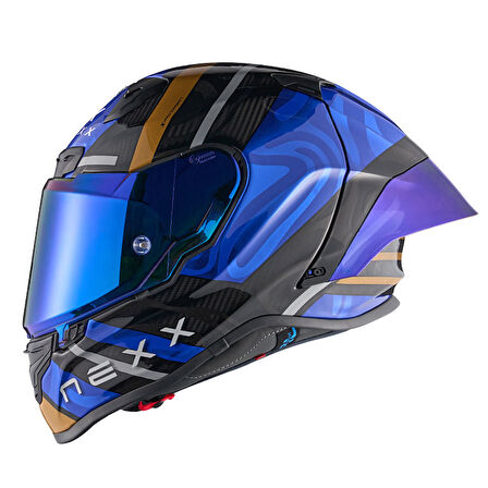 X.R3R SWIRL KARBON MAVİ KASK