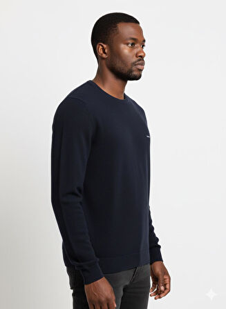 Gant Bisiklet Yaka Erkek Dokulu Sweatshirt