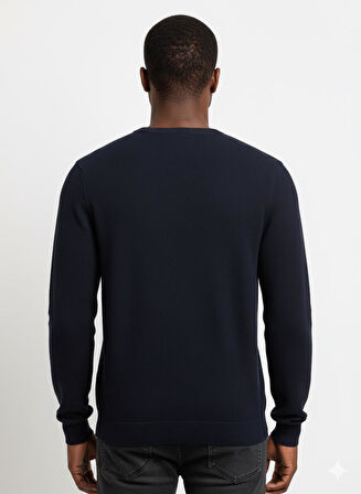 Gant Bisiklet Yaka Erkek Dokulu Sweatshirt