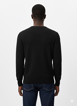 Gant Bisiklet Yaka Erkek Dokulu Sweatshirt