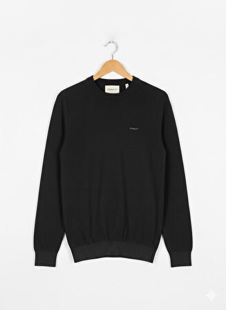 Gant Bisiklet Yaka Erkek Dokulu Sweatshirt
