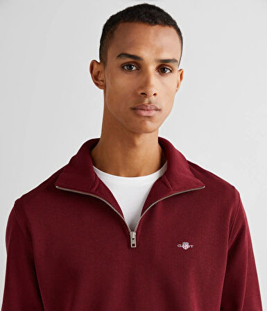 Gant Erkek Yarım Fermuar Sweatshirt