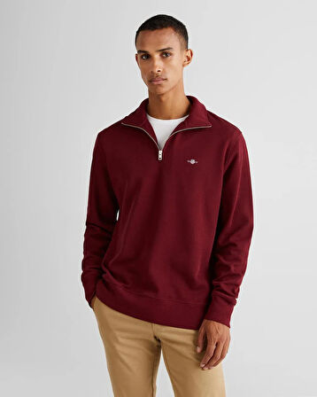 Gant Erkek Yarım Fermuar Sweatshirt