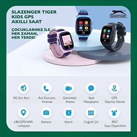 Slazenger 4G GPS Akıllı Çocuk Saati - SW. SL.09.2158.5.11