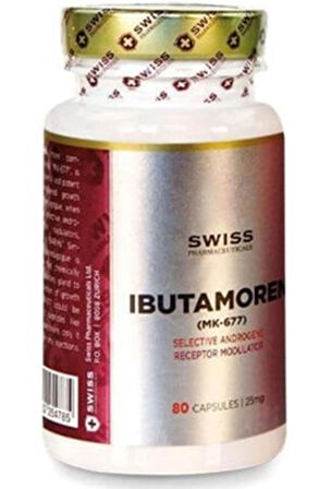 SWİSS Ibutamoren MK677 25 mg 80 kapsül