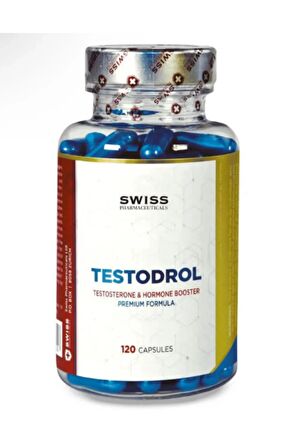 SWİSS TESTODROL testo booster Pct Tribulus , Dopa Mucuna , resveratrol , BETA ECdysterone 120 KAPSÜL