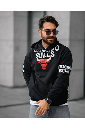 Erkek Baskılı Sweatshirt Oversize