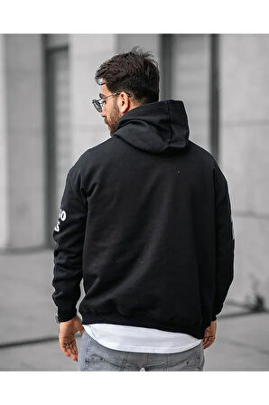 Erkek Baskılı Sweatshirt Oversize